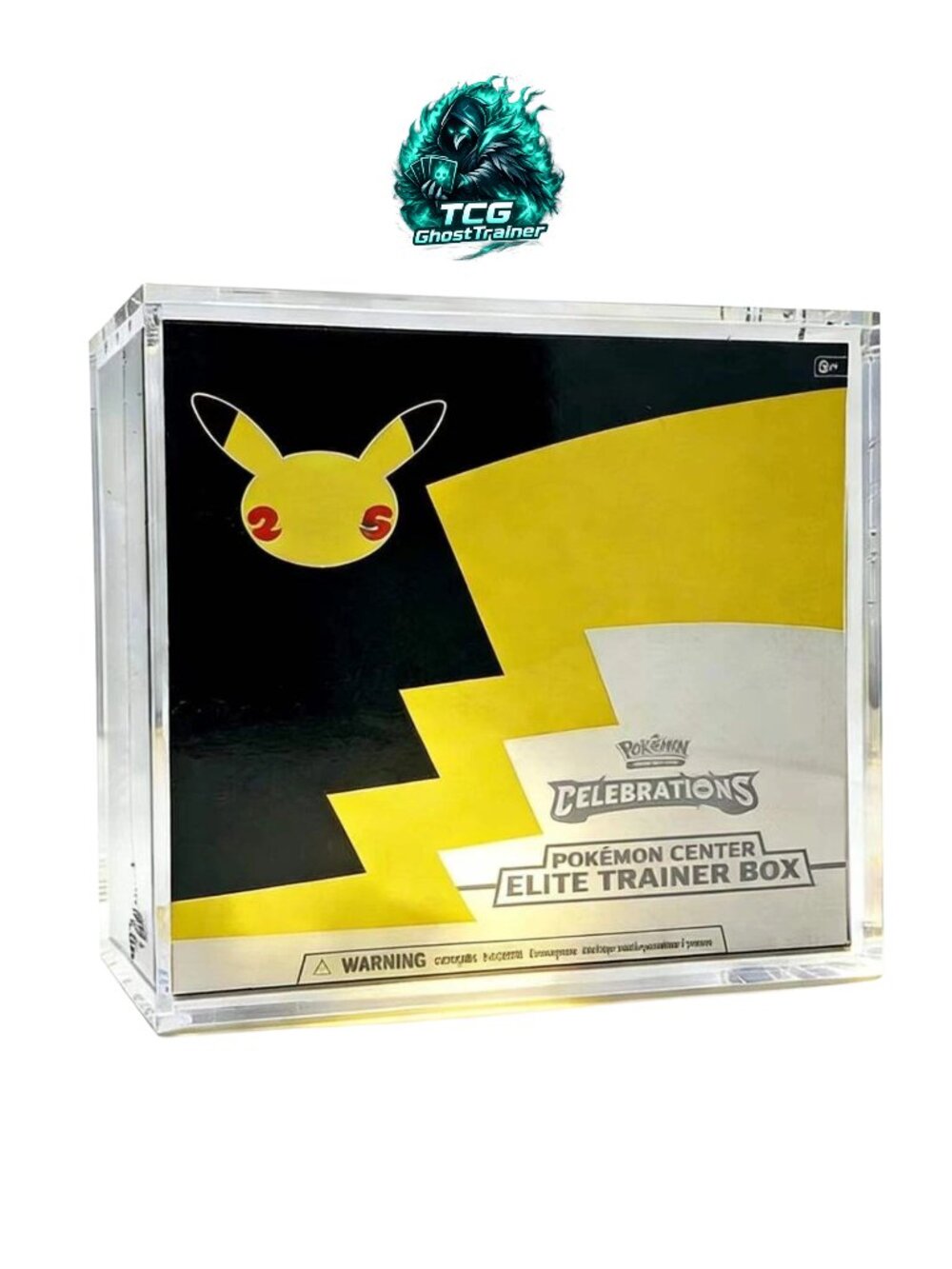 Pokemon Center Celebration Elite Trainer Box Acrylic Case w/ Magnetic Lid PC ETB